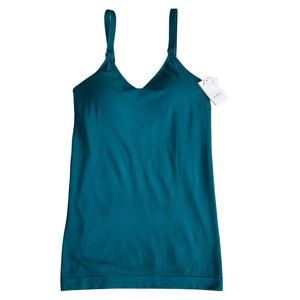 Auden Women's Nursing Seamless Teal Cami SZ XS